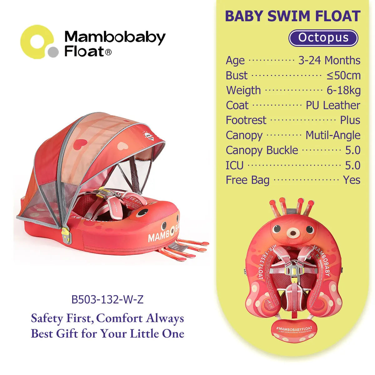Mambobaby Baby Pool Float Vip 5 Dropshipping Blackproof Pool Mat For Infant Non-Inflatable Natation Buoy With Parasol Beach Toys