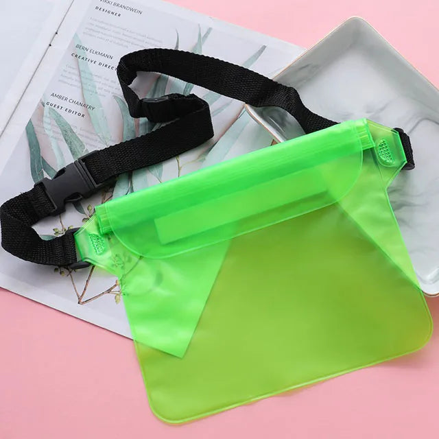 Waterproof Swimming Bag Ski Drift Diving Shoulder Waist Pack Bag Underwater Mobile Phone Bags Case Cover For Beach Boat Sports