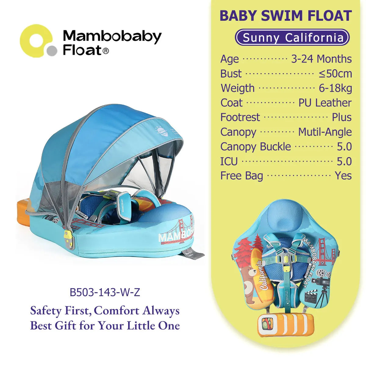 Mambobaby Baby Pool Float Vip 5 Dropshipping Blackproof Pool Mat For Infant Non-Inflatable Natation Buoy With Parasol Beach Toys