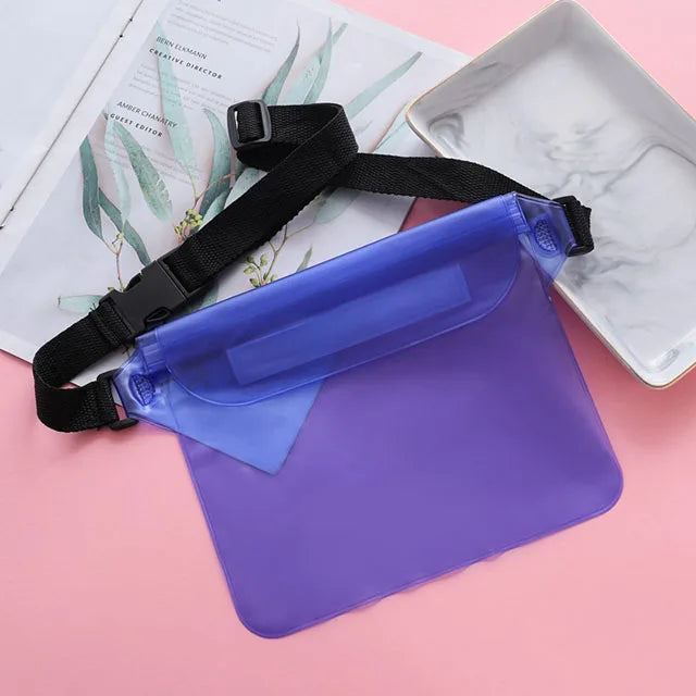 Waterproof Swimming Bag Ski Drift Diving Shoulder Waist Pack Bag Underwater Mobile Phone Bags Case Cover For Beach Boat Sports